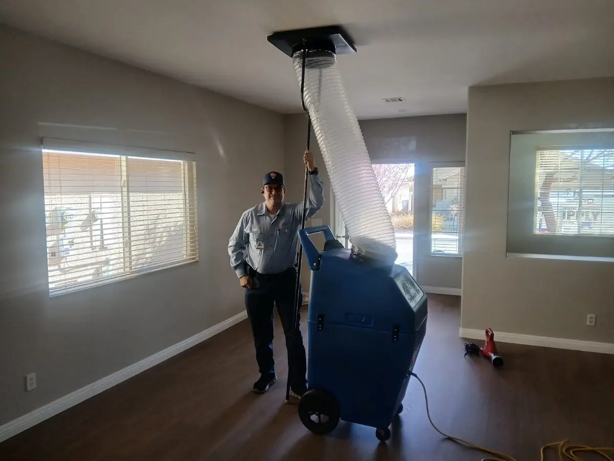 Professional Dryer Vent Cleaning work inside a Cary home